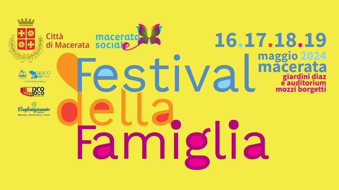 Locandina Festival della famiglia - Li Pistacoppi